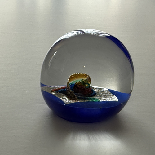 深海の神秘（ガラスのペーパーウェイト） その他インテリア雑貨 miyuki