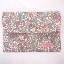 moda アンティーク/ヴィンテージパッチワークプリント 母子手帳ケース