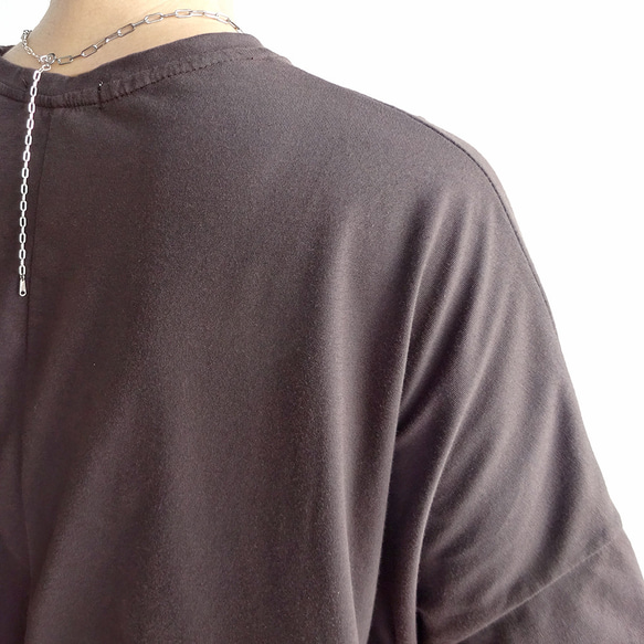複数枚購入でお得♪　テントラインTシャツ（ブラウン） 6枚目の画像