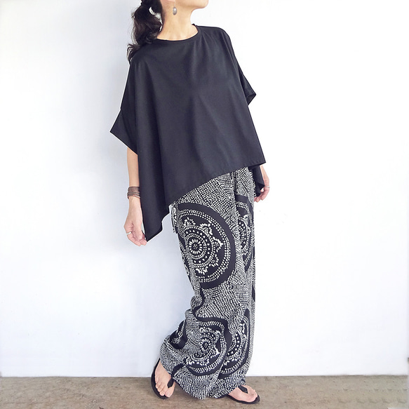 複数枚購入でお得♪　テントラインTシャツ（ブラウン） 13枚目の画像