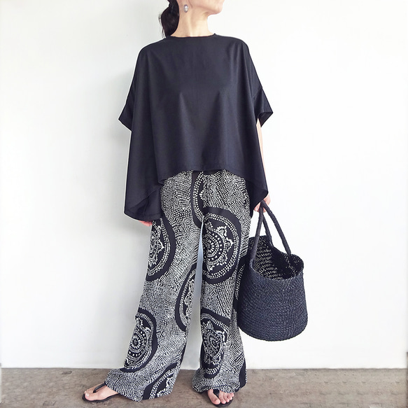 複数枚購入でお得♪　テントラインTシャツ（ブラウン） 12枚目の画像