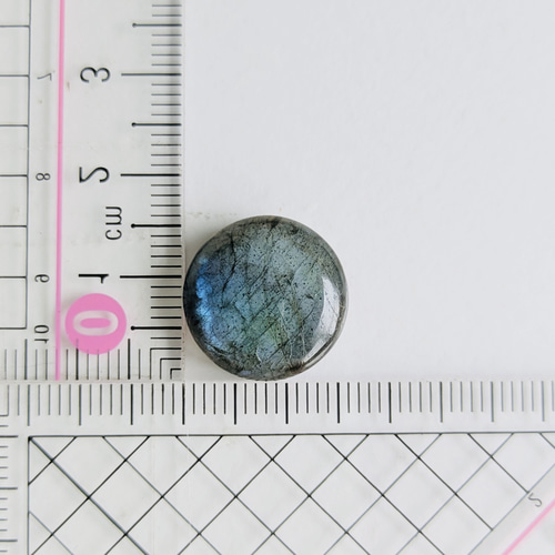ブルーラブラドライト カボションルース 16ミリ ラウンド型 天然石