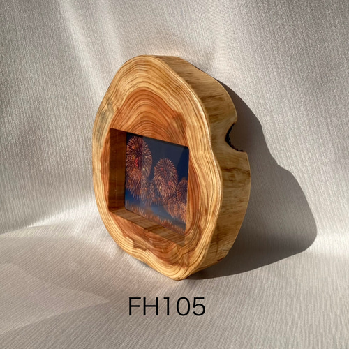 丸太 切り株 木製(ヒノキ) フォトフレーム No.FH103〜105、001、002