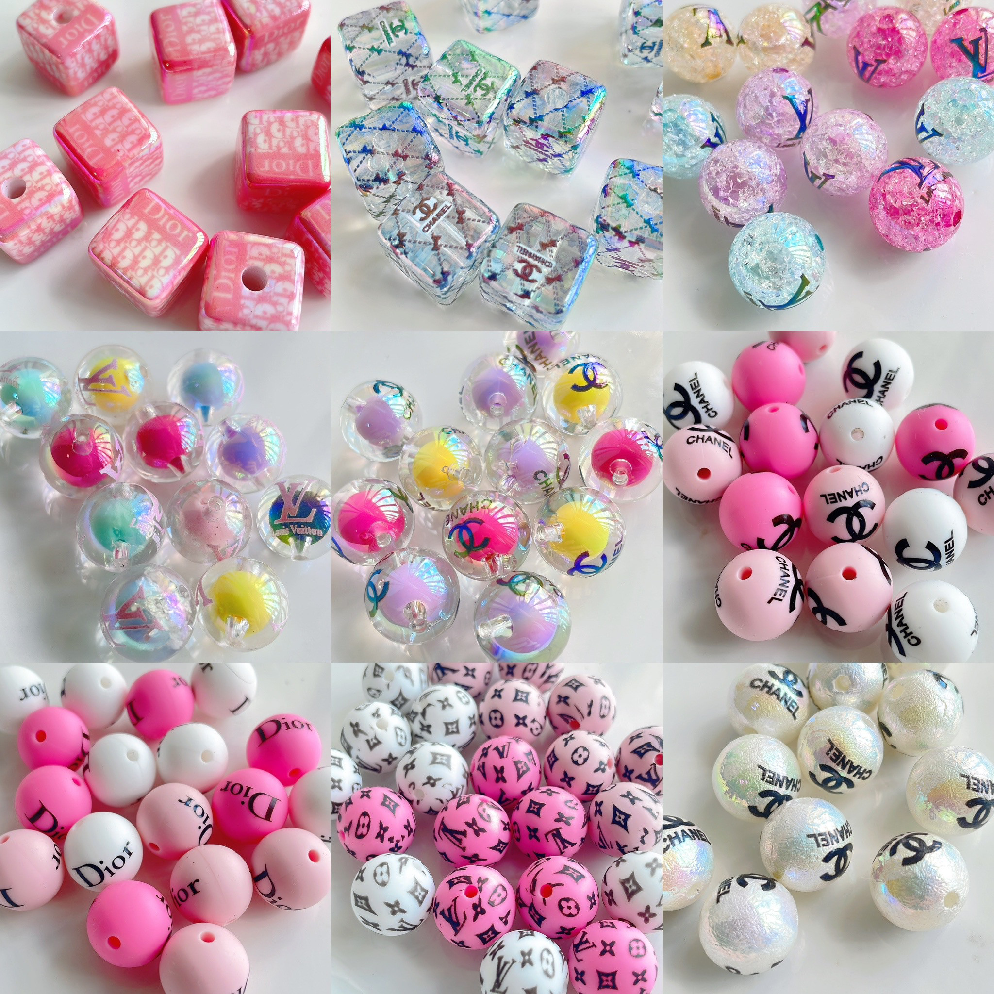 カスタムボールペン ビーズ ロゴビーズ