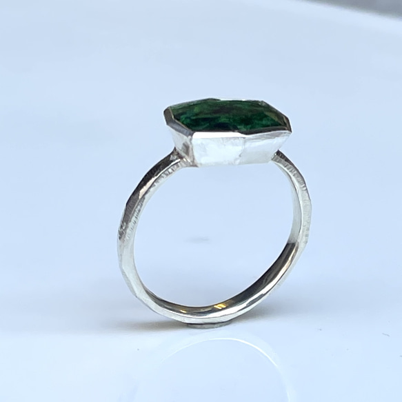 モーシッシ　3.1ct　伏せこみ留　シルバーSV925リング 2枚目の画像