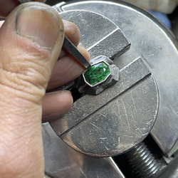 モーシッシ　3.1ct　伏せこみ留　シルバーSV925リング 8枚目の画像