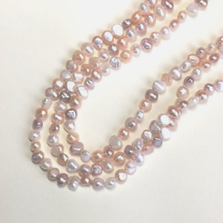 高品質］淡水パール5mm 120cmネックレス ネックレス・ペンダント