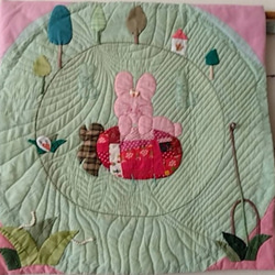 ☆パッチワークキルト：八角星のベッドカバー・ザッツメニーポイン