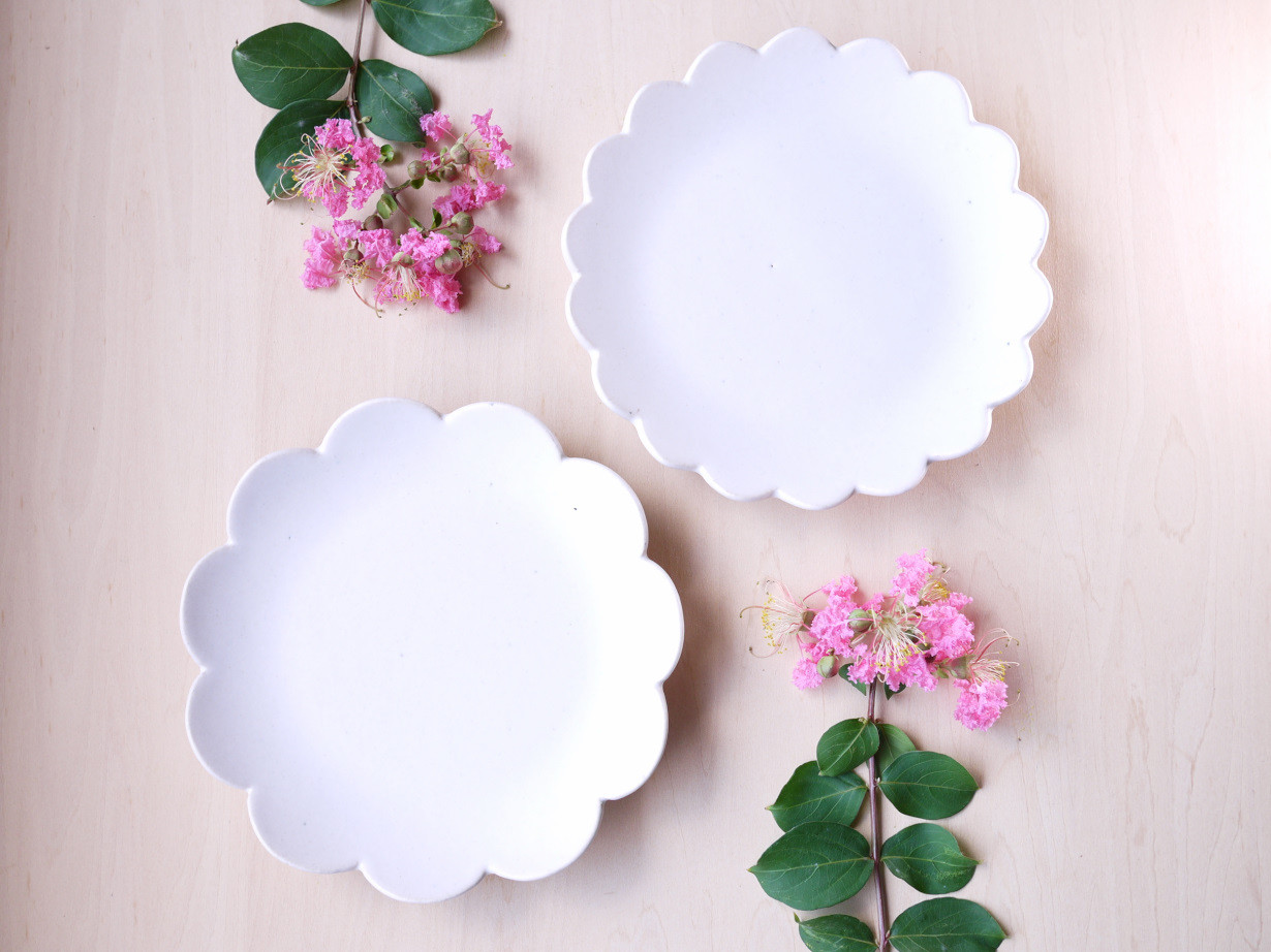 花皿(大）花弁の異なる２枚セット