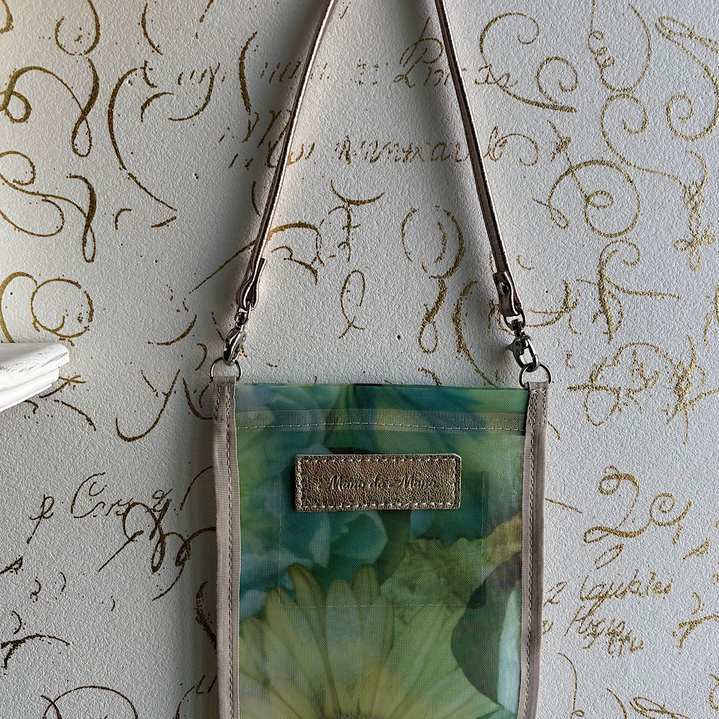 チュール素材スマホトート向日葵