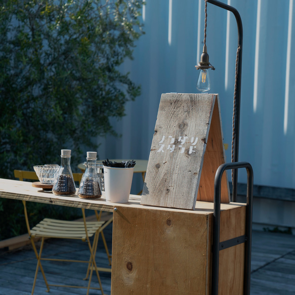OLDWOOD SIGN-S-/古材/看板/什器/オリジナルプリント可 その他家具