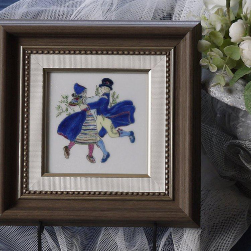 七宝焼アートフレーム 「ダンス」 絵画 七彩工房 nanasaikobo 通販