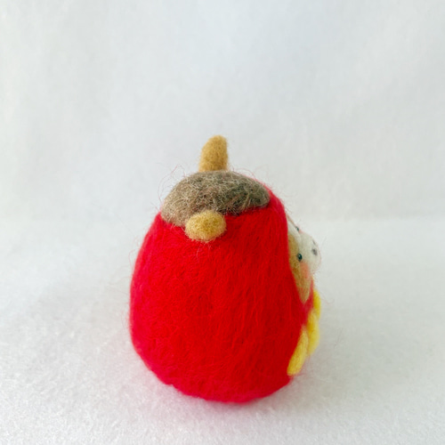 2026年午年お馬さんの赤だるま 羊毛フェルト 羊毛フェルト koyorino