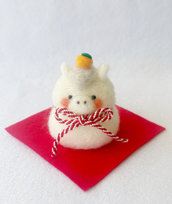 2026年午年馬さんの鏡餅 羊毛フェルト 羊毛フェルト koyorino 通販