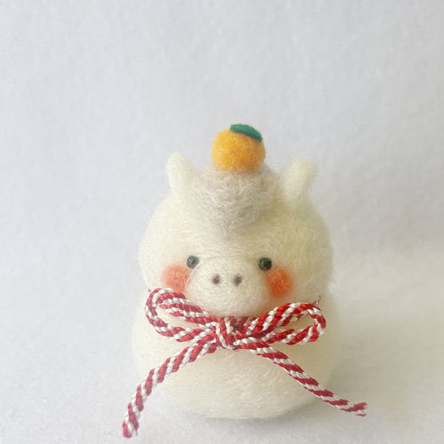 2026年午年馬さんの鏡餅 羊毛フェルト 羊毛フェルト koyorino 通販