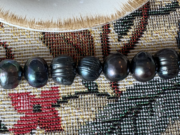 難あり商品の為、特価です！『淡水パール　染め　バロック　ピーコック　8-Ⓔ』～10個セット〜 3枚目の画像