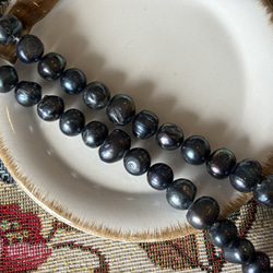 難あり商品の為、特価です！『淡水パール　染め　バロック　ピーコック　8-Ⓔ』～10個セット〜 9枚目の画像