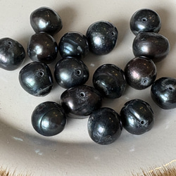 難あり商品の為、特価です！『淡水パール　染め　バロック　ピーコック　8-Ⓔ』～10個セット〜 4枚目の画像