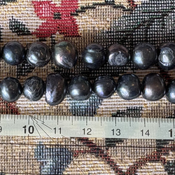 難あり商品の為、特価です！『淡水パール　染め　バロック　ピーコック　8-Ⓔ』～10個セット〜 6枚目の画像