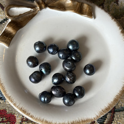 難あり商品の為、特価です！『淡水パール　染め　バロック　ピーコック　8-Ⓔ』～10個セット〜 8枚目の画像