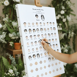 エスコートカード 10枚セット *flower sketches* ウェルカムボード oko