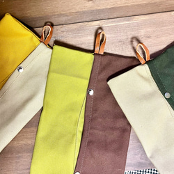 ボックスティッシュカバー⭐︎引っ掛け紐は本革 4枚目の画像