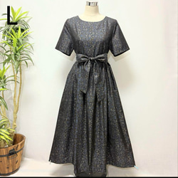 着物リメイク カシュクール ワンピース ジレ ロングベスト 2WAY
