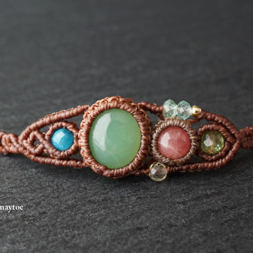 オーストラリア産クリソプレーズ＆ロードクロサイト（インカ