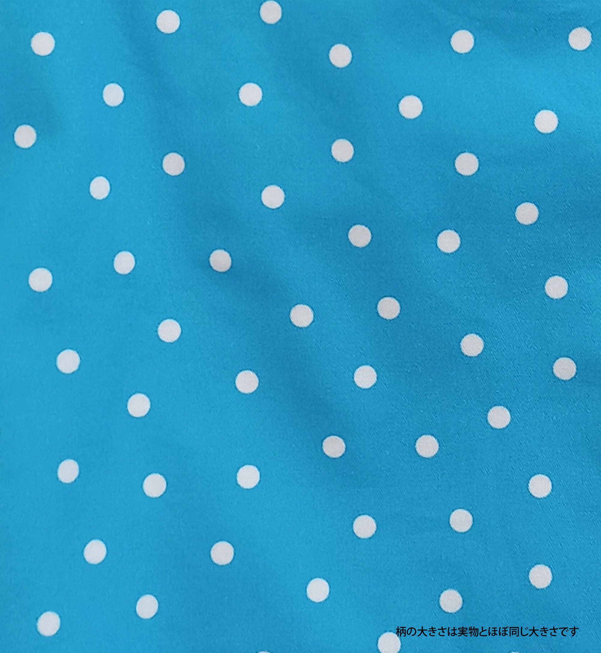 トートバッグ(オリジナルテキスタイル)   「夏ちゃんと水玉」