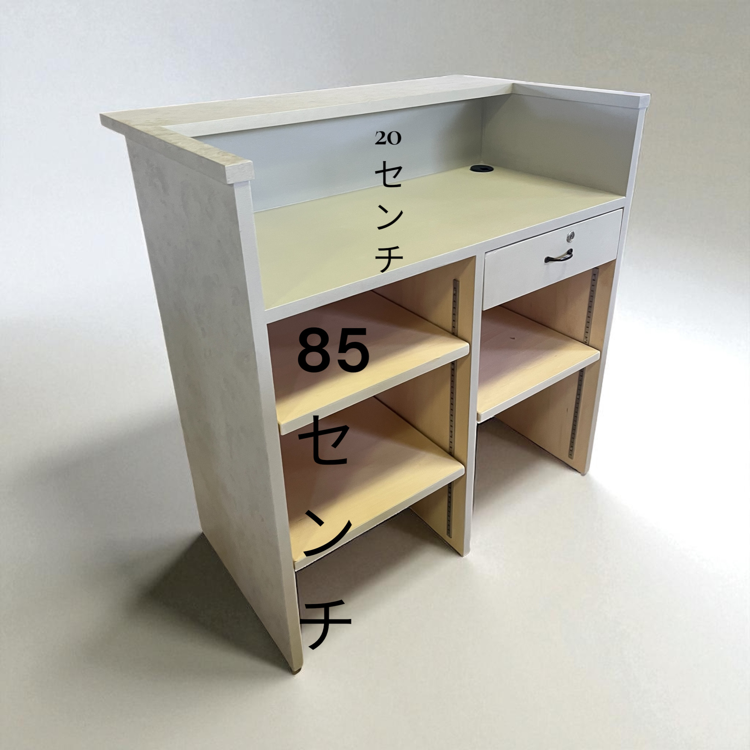 石っぽいレジカウンター　受付カウンター　レジ台