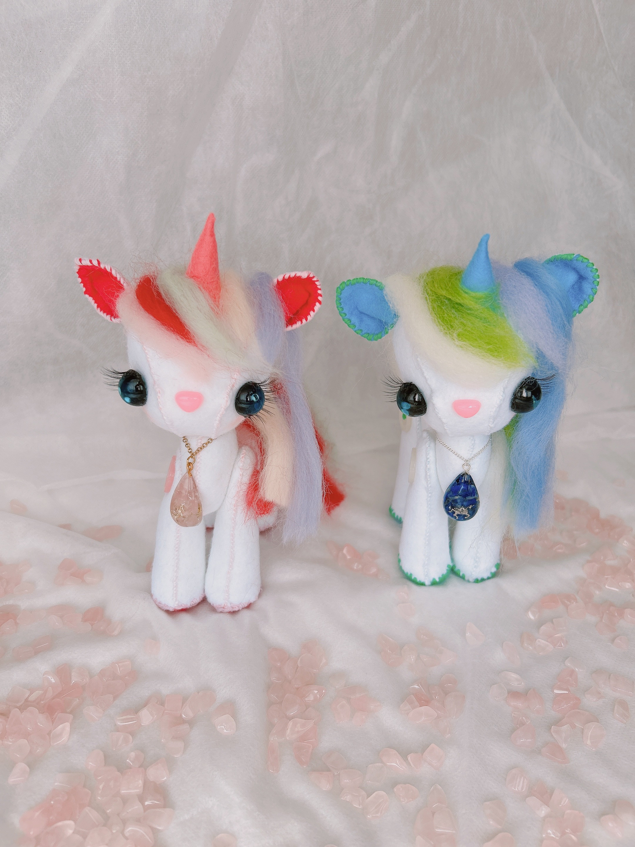 双子ユニコーンぬいぐるみ