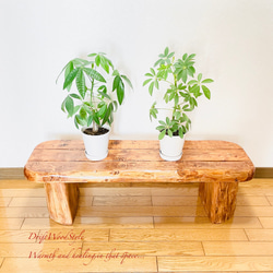 流木インテリア 圧倒的な存在感を醸す流木ベンチ 一点物 長椅子 スツール 木製 北欧 角材 丸太 N4 2枚目の画像