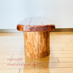 流木インテリア 圧倒的な存在感を醸す流木ベンチ 一点物 長椅子 スツール 木製 北欧 角材 丸太 N4 13枚目の画像