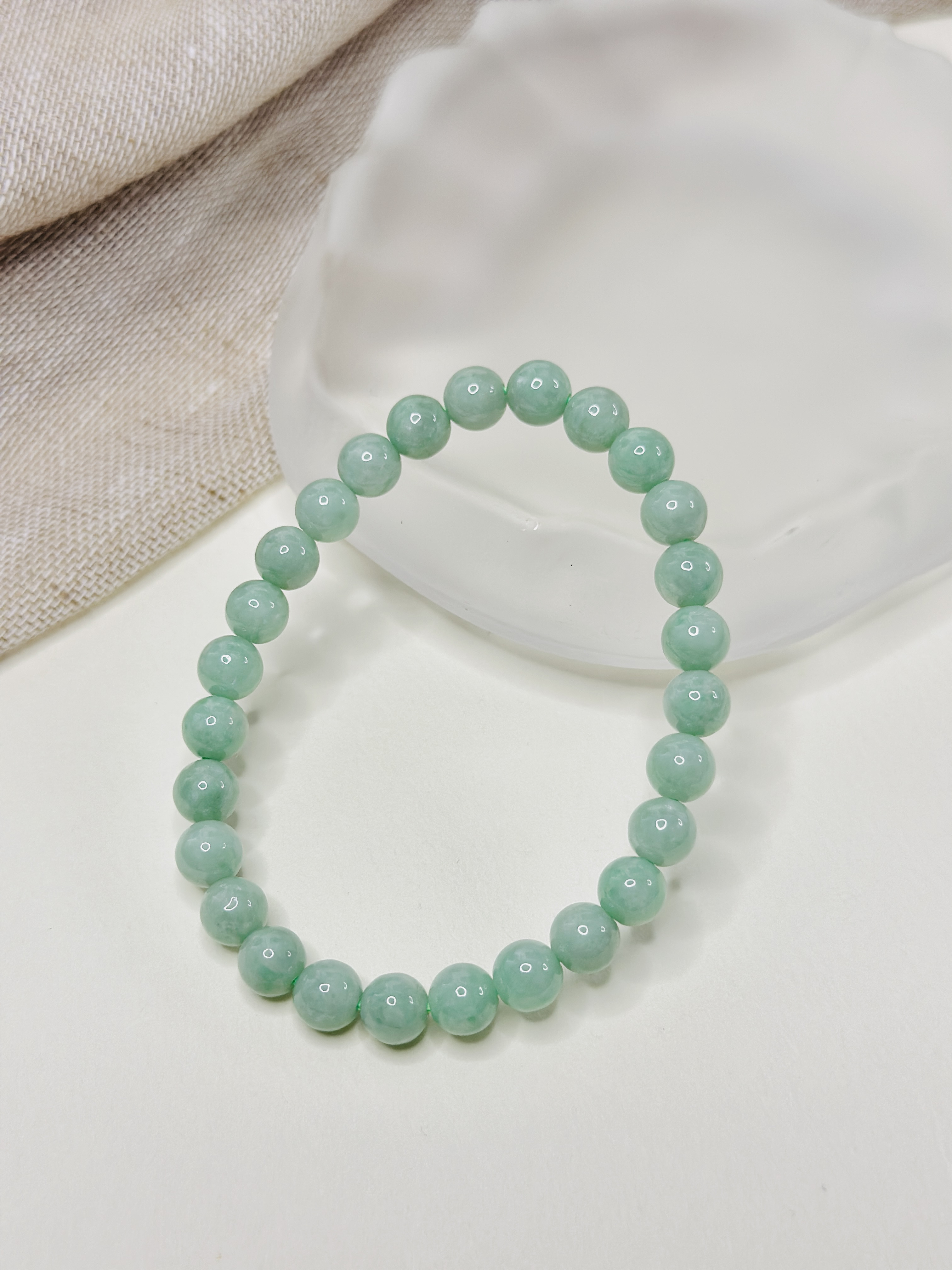 ミャンマーA貨翡翠 本翡翠ジェイド ブレスレット