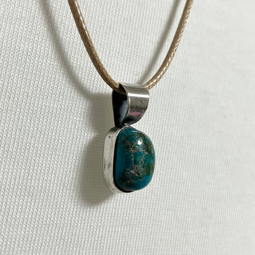 キャンデラリアターコイズシルバーネックレス# インディアン