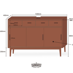 LOW BOARD ビンテージ/ローボード/テレビ台/テレビボード/本棚 テレビ