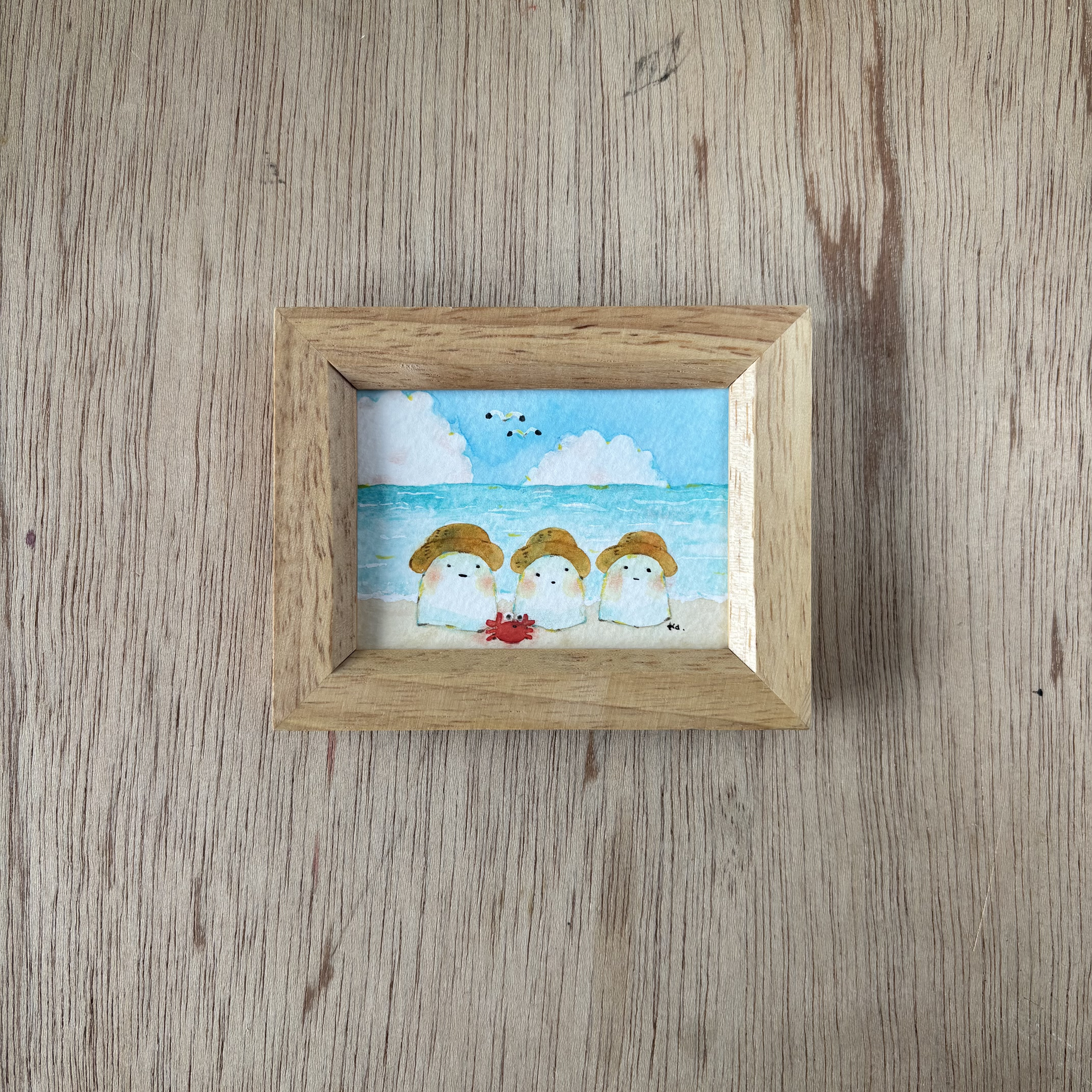 「夏の海」ミニ額　原画