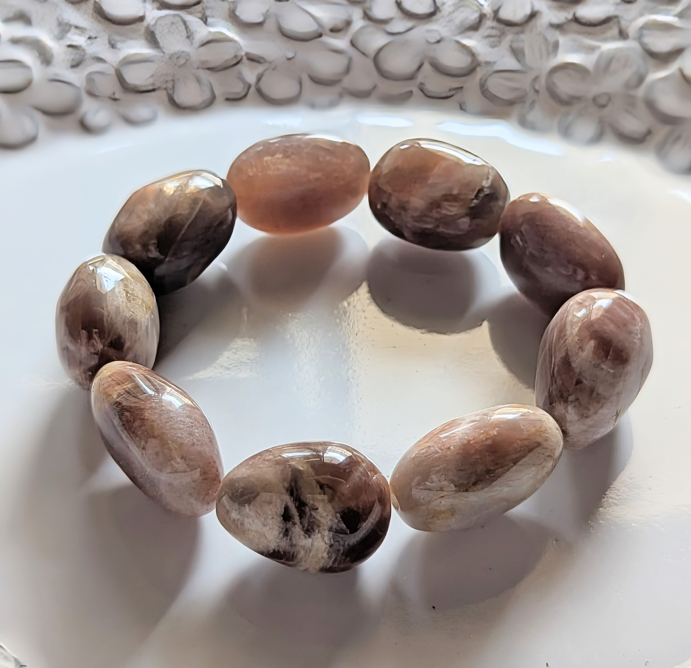 ✨真のリーダーシップを教え、創造と行動力を齎すクリスタル✨サンストーンのブレスレット✨