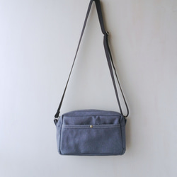 ミニメッセンジャーバッグ デニム (グレーステッチ) ショルダーバッグ