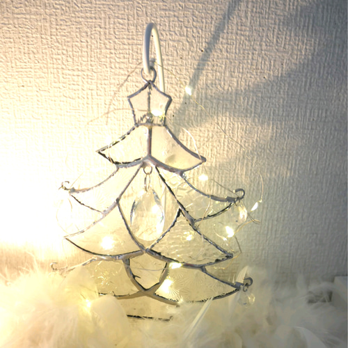 【期間限定値下げ】 クリスマスのオーナメント 3点 ✴︎:.｡.2025クリアガラスのクリスマスツリーオーナメント 3点セット