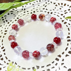 ストロベリークォーツ・辰砂・リモナイトインクォーツ・レッドアゲート