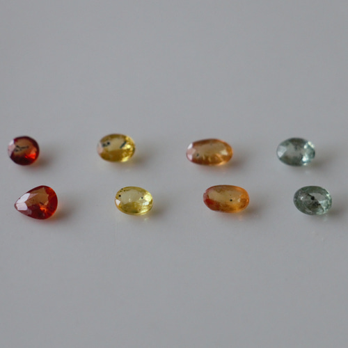 1.8ct 天然石 ソンゲアサファイア オーバル ルース 8個セット