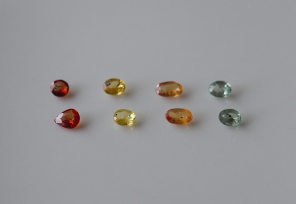 1.8ct 天然石 ソンゲアサファイア オーバル ルース 8個セット