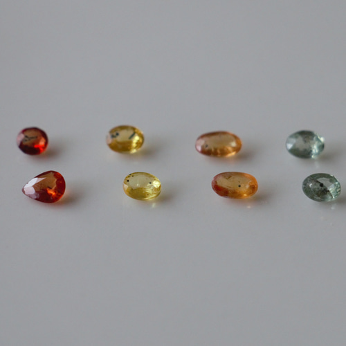 1.8ct 天然石 ソンゲアサファイア オーバル ルース 8個セット