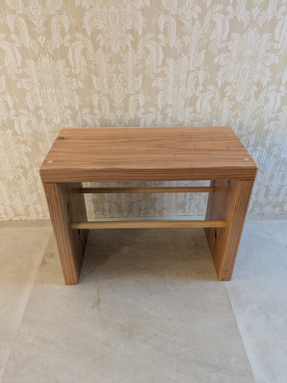 木製 ミニベンチ スツール スツール シャビー 椅子 杢目 古材