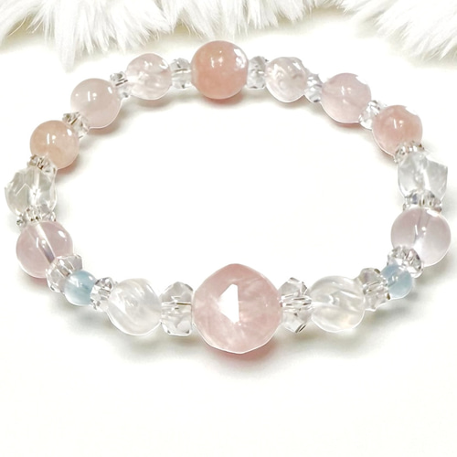 12mm アゼツライトブレスレット天然石 パワーストン キラキラ✨幸運up