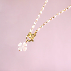 四葉のクローバー♪スワロフスキーネックレスSG/n235 ネックレス