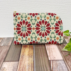 L字ファスナー型ポーチ ユキエモン マリンゲーム 通帳ケース お