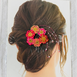 梅結び水引ヘアピン3個セット① ヘアピン てんてん 通販 16442326