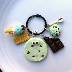 じゃらじゃらキーホルダー フェイクスイーツ 食品サンプル クッキー